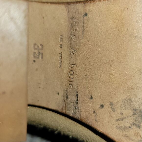 RAG & BONE Harrow Suede Ankle Boots Booties Tan Neutral 35 5 - Picture 12 of 14